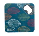 onderzetter met metalen flessenopener. custom