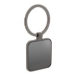 vierkante metalen sleutelhanger. custom made.