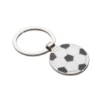 metalen sleutelhanger in de vorm van een voetbal.