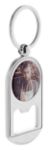 metalen flessenopener met sleutelhanger. custom