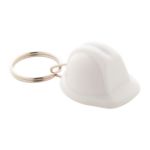 sleutelhanger in de vorm van een helm. - wit