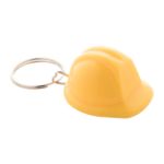 sleutelhanger in de vorm van een helm. - geel