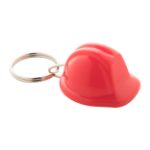 sleutelhanger in de vorm van een helm. - rood