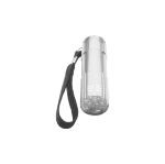 aluminium ledlamp (9 led) en polsband. - zilver