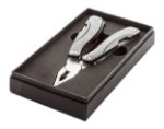 rvs multi pincet met aluminium handvat.