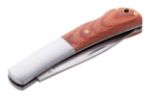 roestvrij stalen zakmes met houten coating
