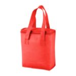 non-woven koeltas met aluminium voering. - rood