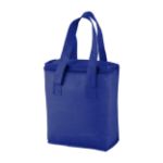 non-woven koeltas met aluminium voering. - blauw