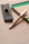 bamboe balpen revey blauwschrijvend
