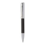 metalen balpen met carbonnen design blauwe inkt