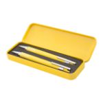 metalen balpen en vulpotlood (met 0,7 mm leads) - geel