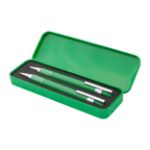metalen balpen en vulpotlood (met 0,7 mm leads) - groen