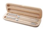 houten pennenset sniper met balpen en rollerpen