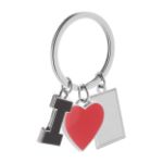 metalen sleutelhanger i love