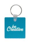 vierkante sleutelhanger van pvc-schuim custom made