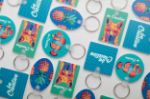 vierkante sleutelhanger van pvc-schuim custom made