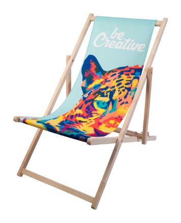 houten ligstoel incl. sublimatiedruk