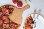 bamboe snijplank voor pizza