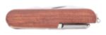 rvs zakmes met houten handvat en 9 functies
