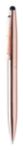 metalen touch balpen blauwschrijvend rosey