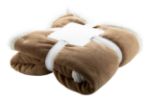 coral fleece deken sammia - bruin