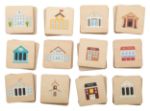 memory spel van hout