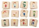 memory spel van hout