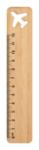 bamboe lineaal 12 cm met uitgesneden motief - 