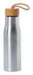 rvs drinkfles met bamboe deksel 600 ml dropu