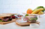 glazen lunchbox met bamboe deksel vittat
