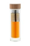 thermosfles van borosilicaatglas met thee-ei 420ml