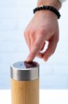 thermosfles 500 ml met thee-ei en led-thermometer