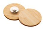 bamboe badge boobadge met magnetische pin - 