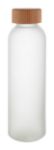 glazen bidon met bamboe dop cloody 500 ml - wit