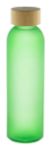 glazen bidon met bamboe dop cloody 500 ml - groen
