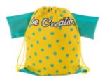 custom made trekkoord tas creadraw t - geel