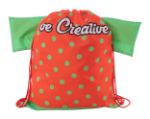 custom made trekkoord tas creadraw t - rood