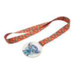 custom made medaille subdal colour - wit