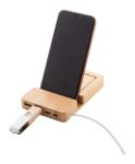 bamboe usb-hub met mobiele houder en sticky notes