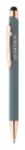 touch balpen van recycled aluminium blauwe inkt - grijs