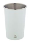 beker recycled roestvrij staal redisha 350 ml - wit