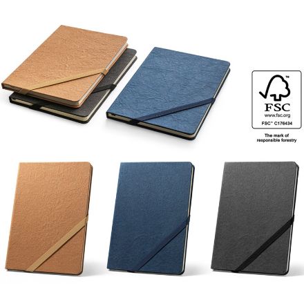 a5 notitieboek gelinieerde ivoorkleurige pagina's