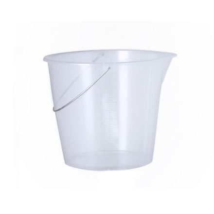 maatemmer van 12 liter van transparant pp lunux