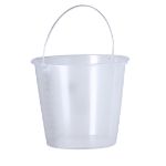 maatemmer van 12 liter van transparant pp lunux