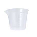 maatbeker van 70 ml van transparant pp roswal