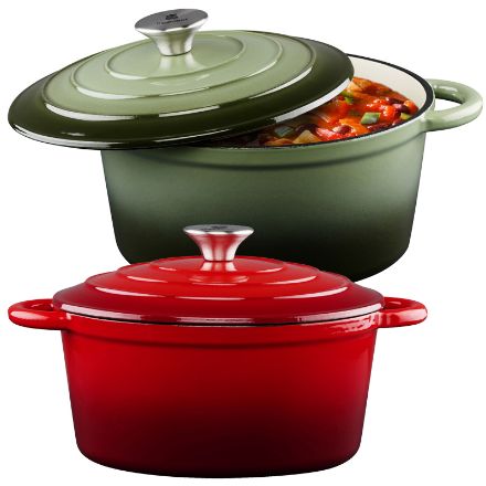 geëmailleerde gietijzeren braadpan granny