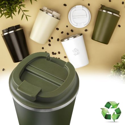 kaffi recycled rvs lekvrije thermosbeker 450 ml