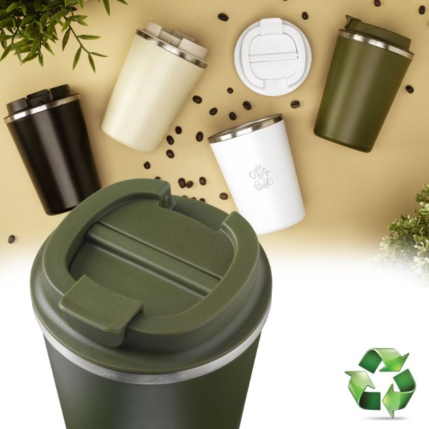 kaffi recycled rvs lekvrije thermosbeker 450 ml