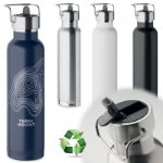 dubbelwandige recycled staal thermosfles 660 ml