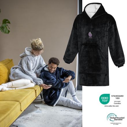 denali hoodie deken van recycled polyester